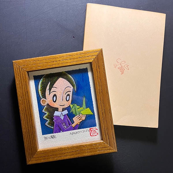 イラスト原画「折り鶴」2026年
