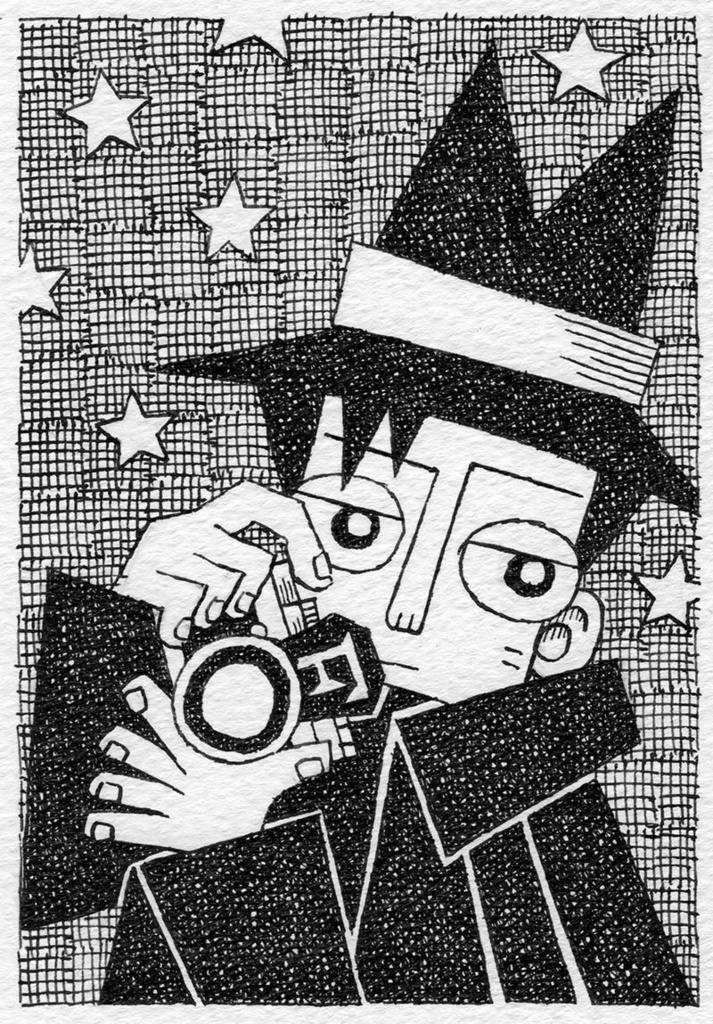 イラスト原画『写真屋』2022年