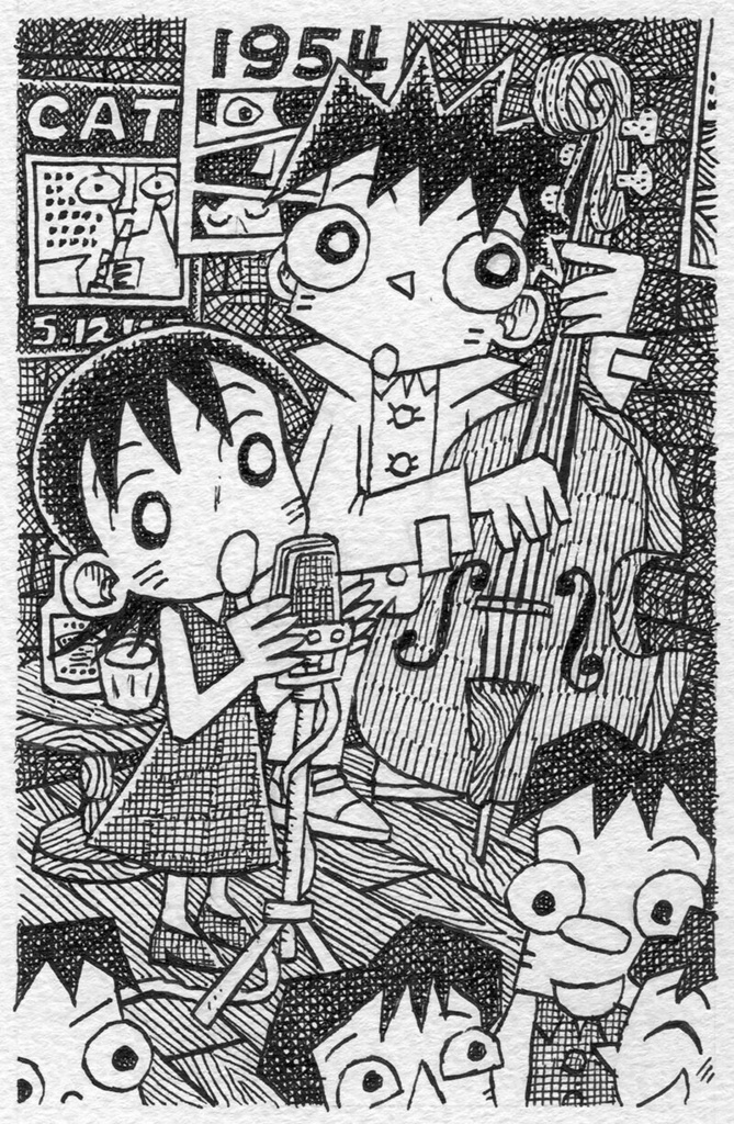 イラスト原画「シンガー」