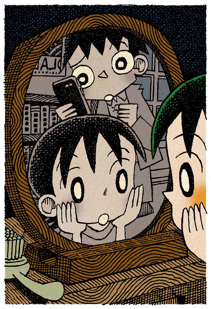 イラスト原画「おでかけの日」
