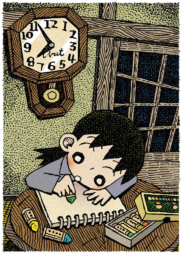 イラスト原画「お絵描き」