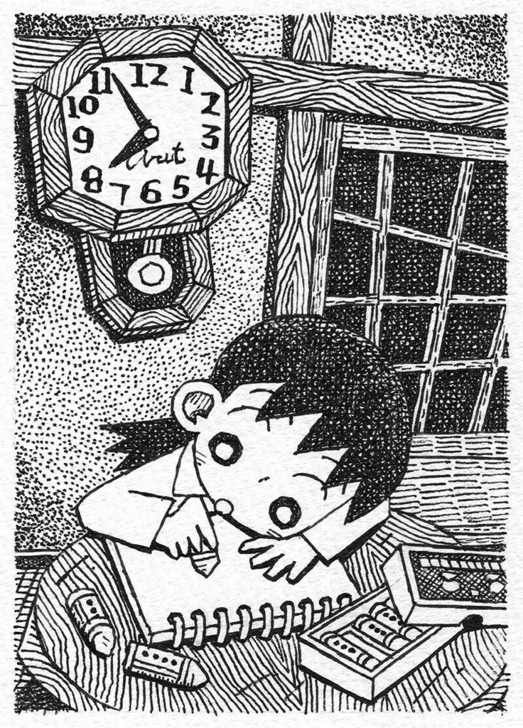 イラスト原画「お絵描き」