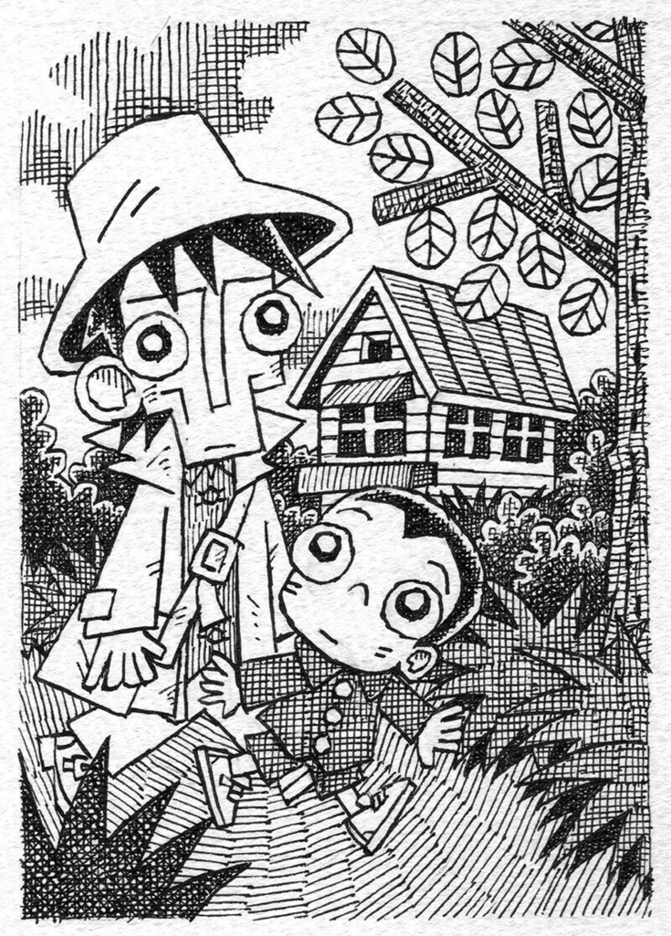 イラスト原画「ともだち」2026年