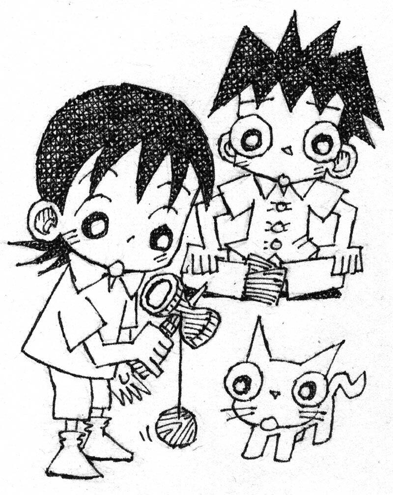 イラスト原画「今日の運勢」2026年