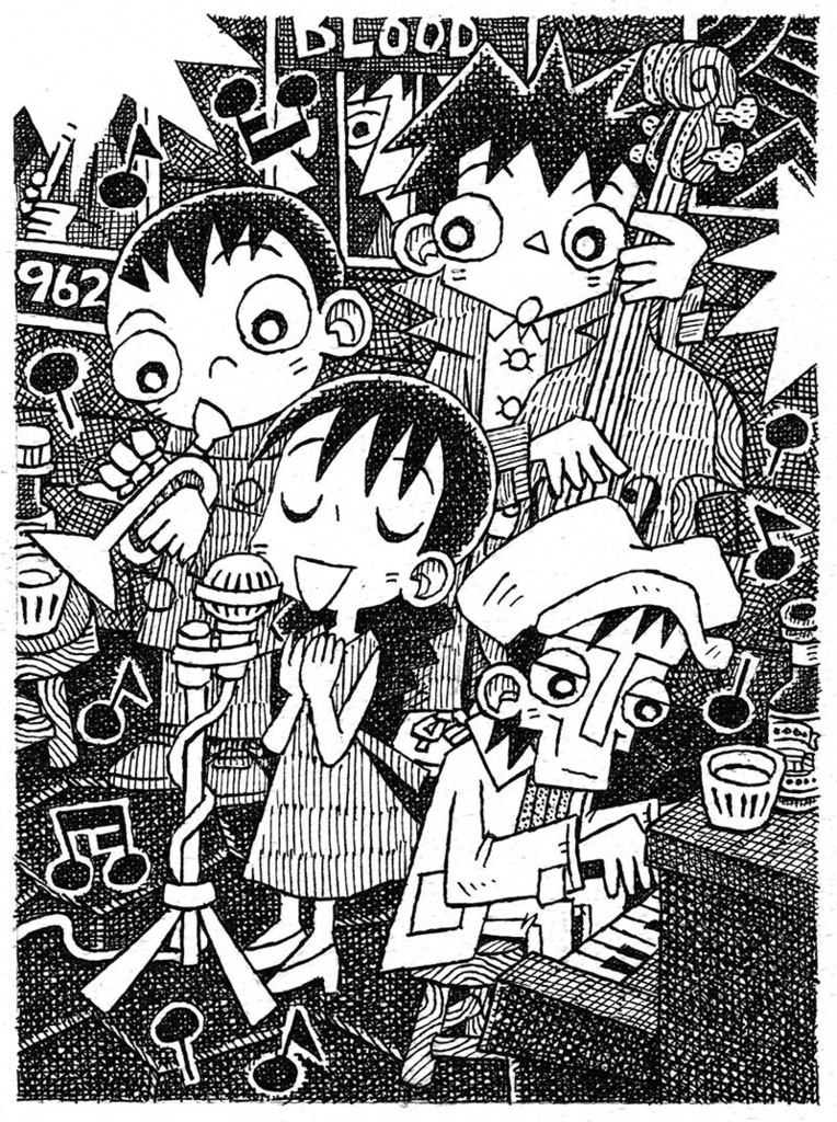イラスト原画「「終電まで」2026年