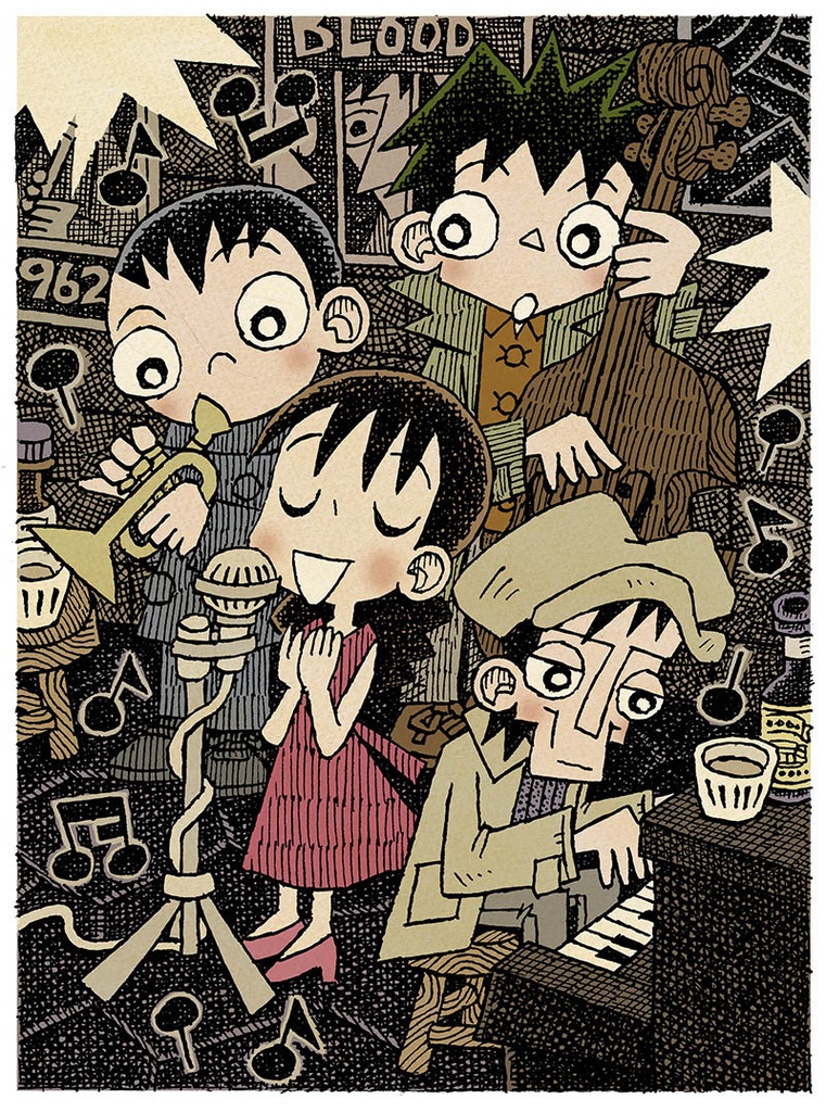イラスト原画「「終電まで」2026年