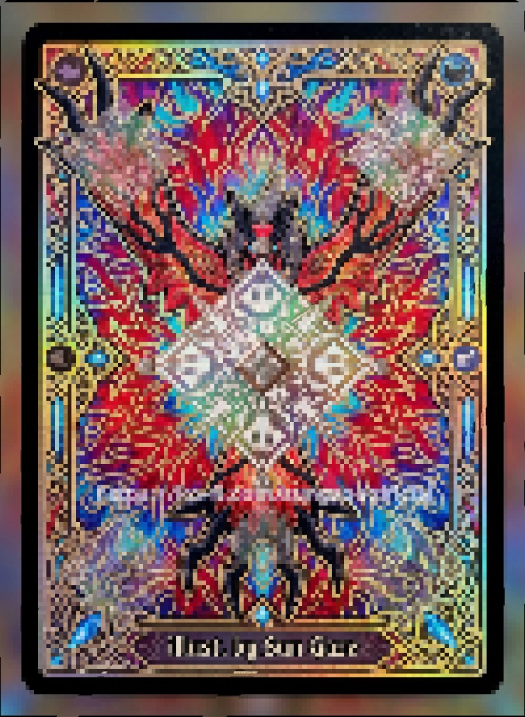 TCG Yveltal Batik Digital Asset Trading Card Fan Art Custom Card