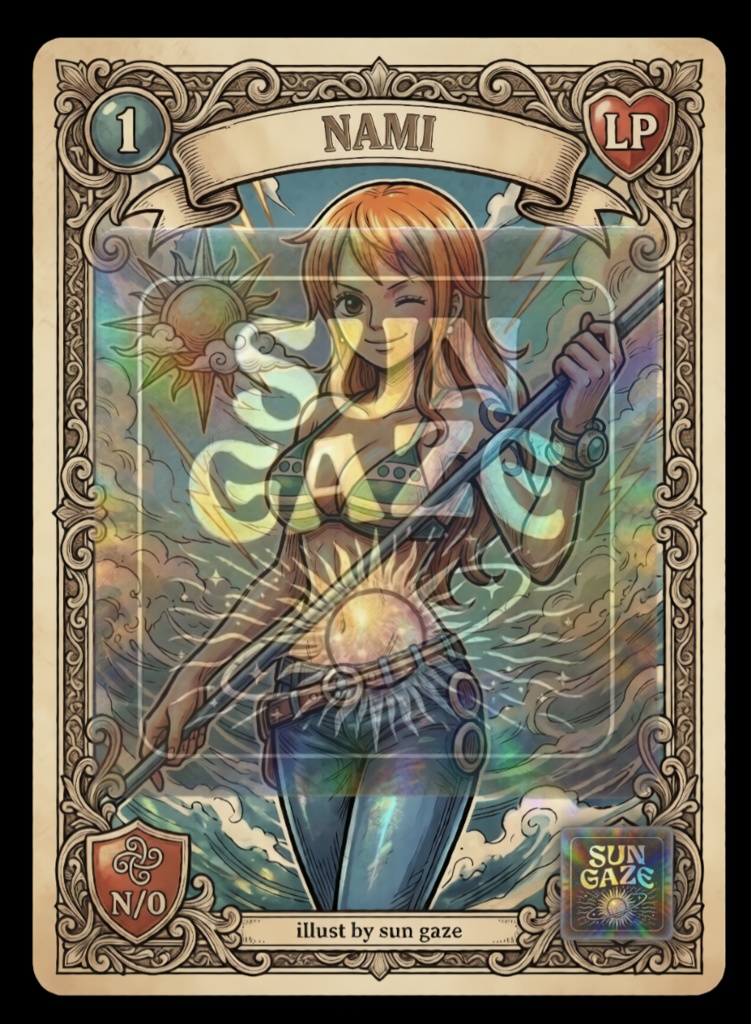 TCG One Piece - 4 items Design Template Fan Art