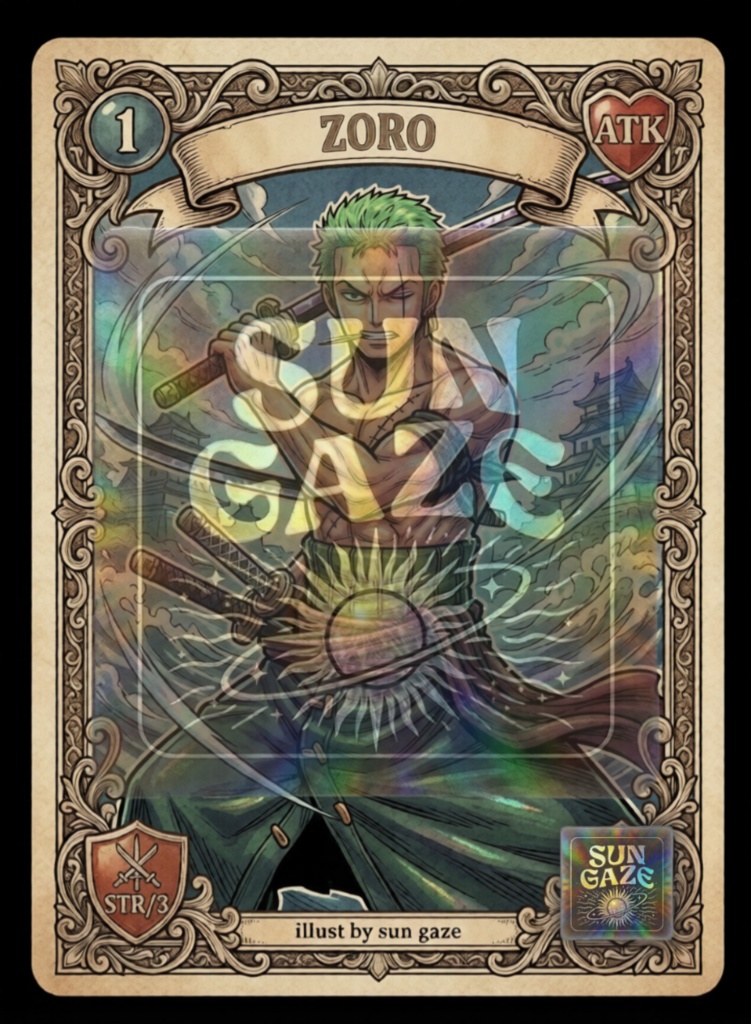 TCG One Piece - 4 items Design Template Fan Art