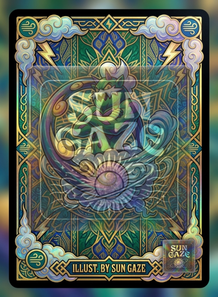 TCG Pokemon Tornadus - Digital Asset Trading Card Fan Art Custom