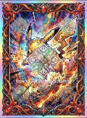 Pokemon Pikachu Fan Art CCG Template Design Custom
