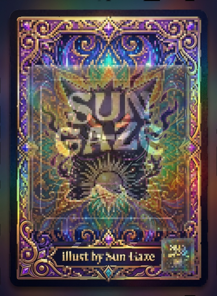 TCG Gengar Digital Asset Trading Card Fan Art Custom Card