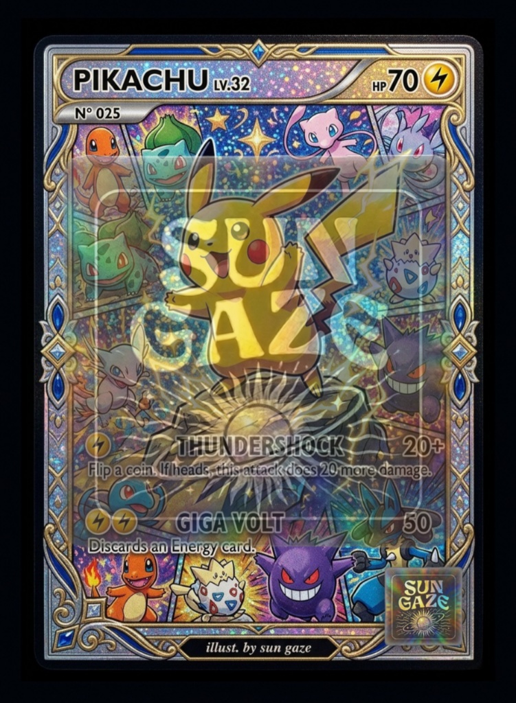 TCG Art Pokemon reunion Design Template