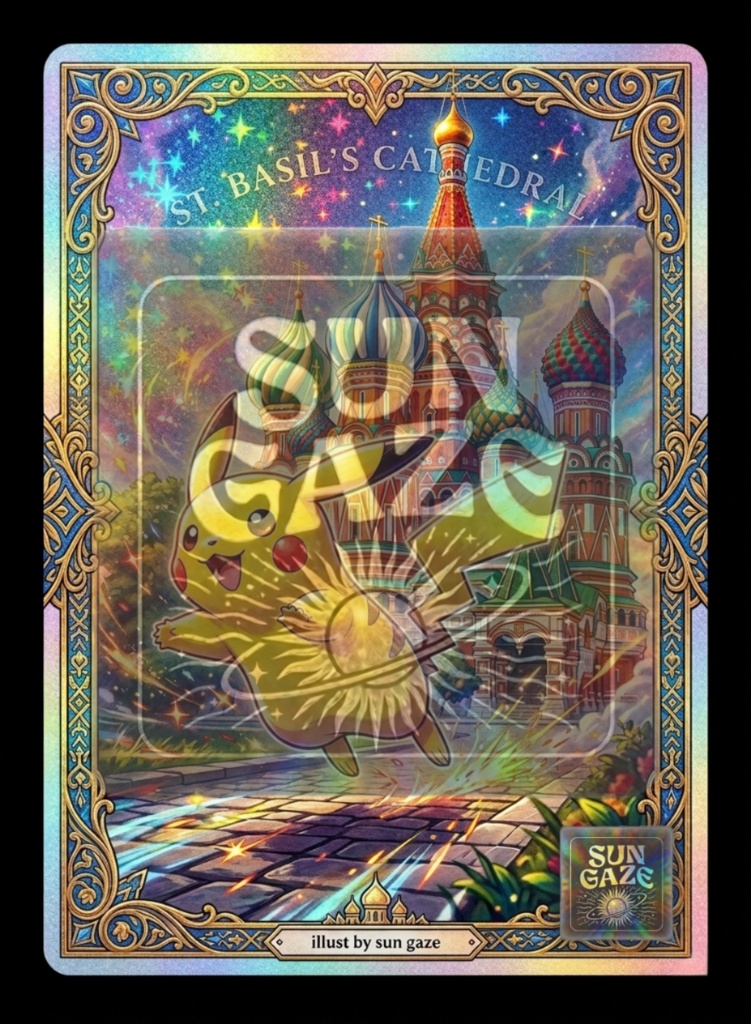 TCG Art Pokemon St. Basil's Cathedral Design Template