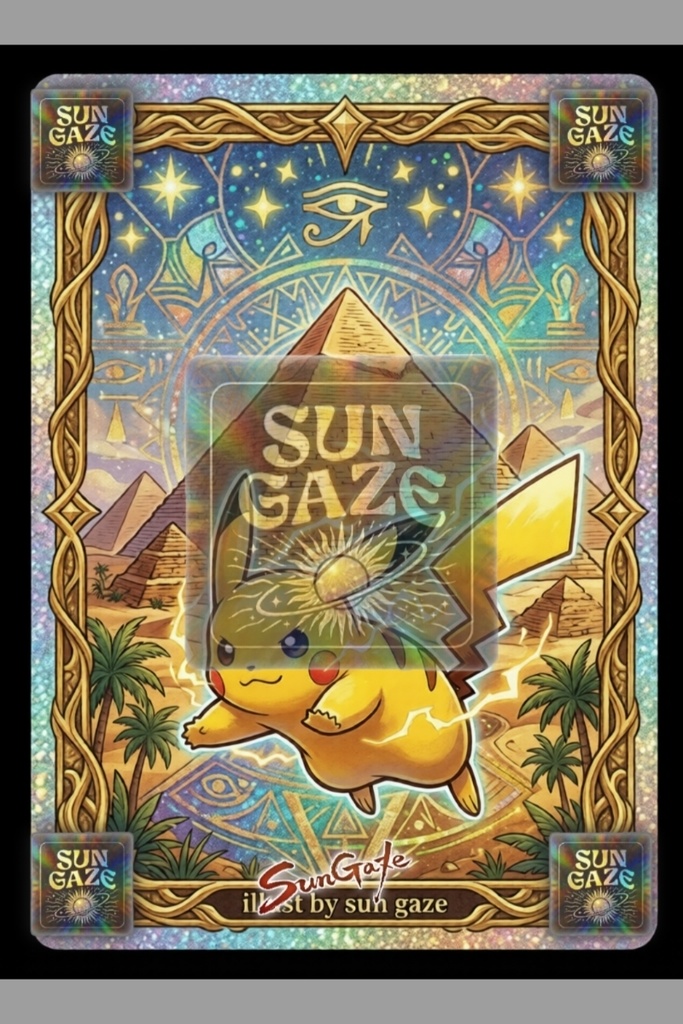 TCG Art Pokemon Pyramid Giza Design Template