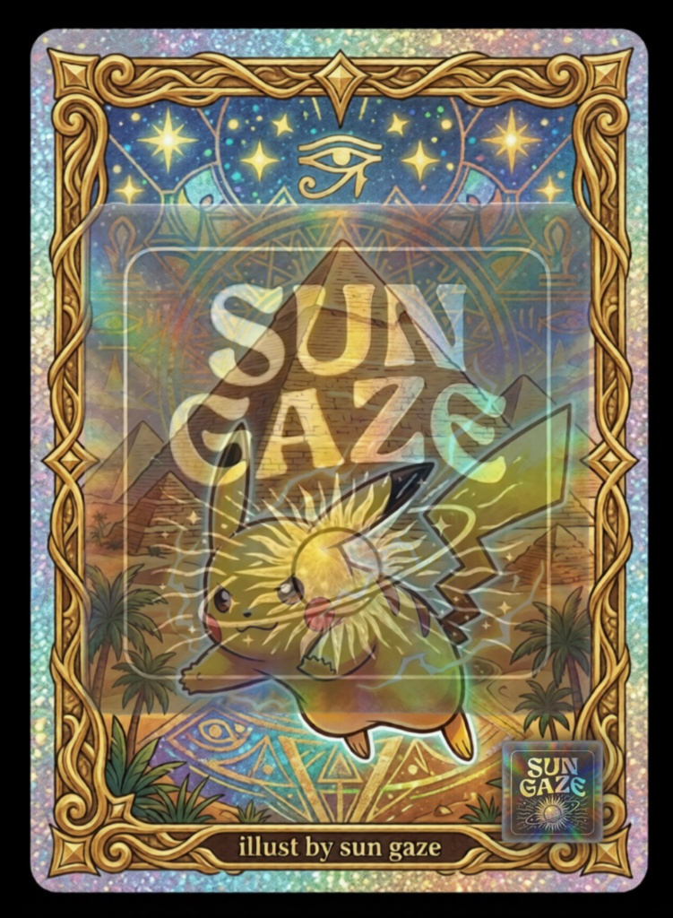 TCG Art Pokemon Pyramid Giza Design Template
