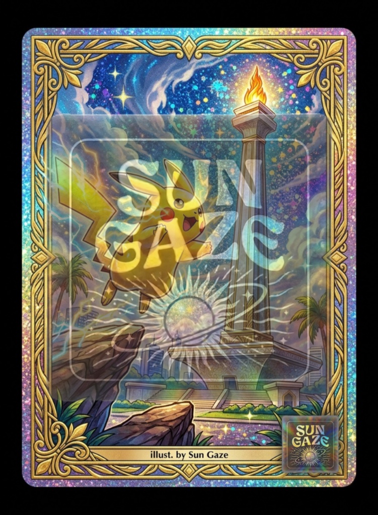 TCG Art Pokemon Monas Design Template