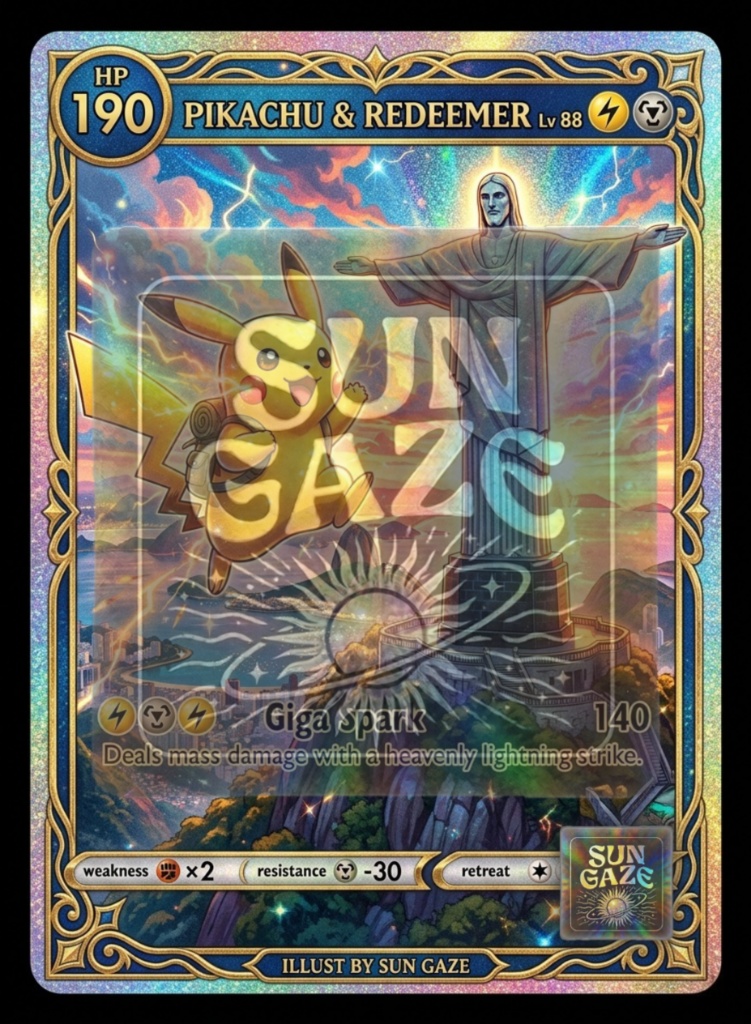 TCG Art Pokemon Christ The Redeemer Design Template