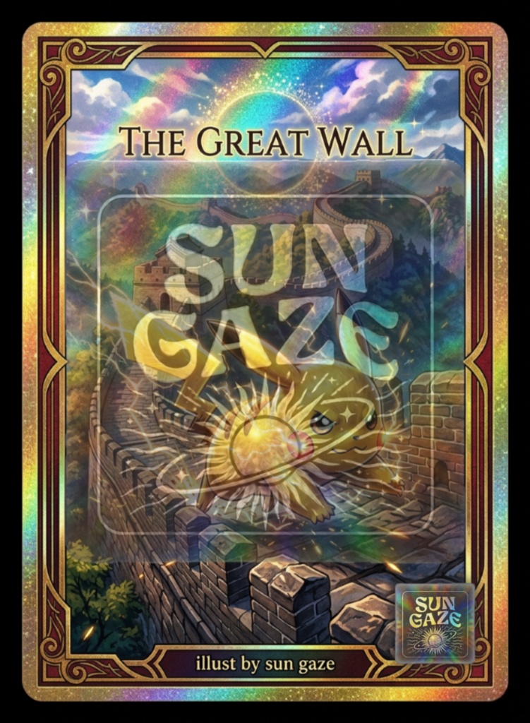 TCG Art Pokemon The Great Wall Design Template