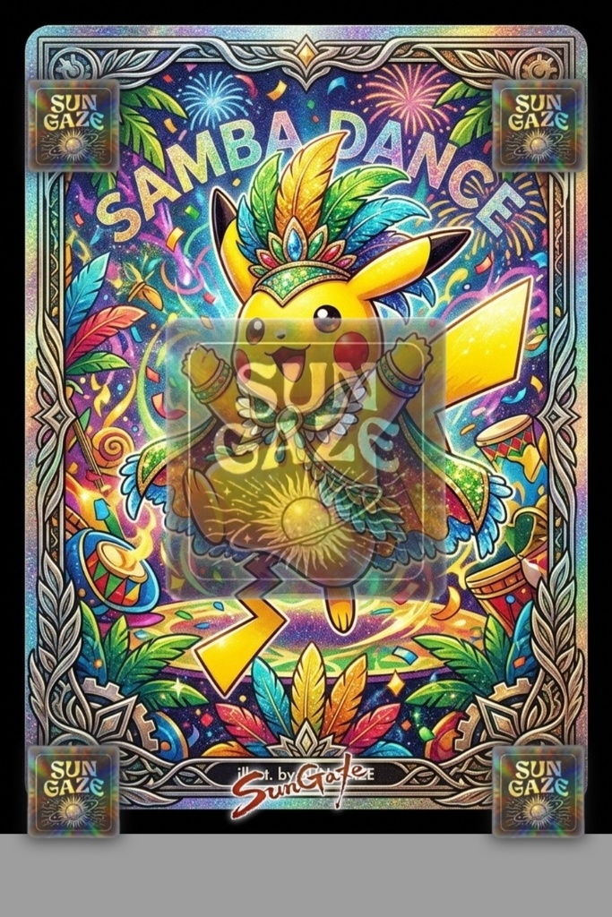 TCG Art Pokemon Samba Dance Design Template