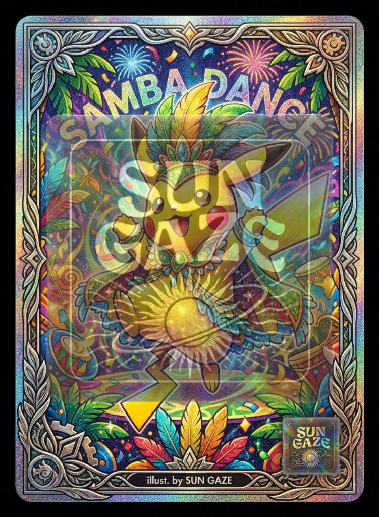 TCG Art Pokemon Samba Dance Design Template