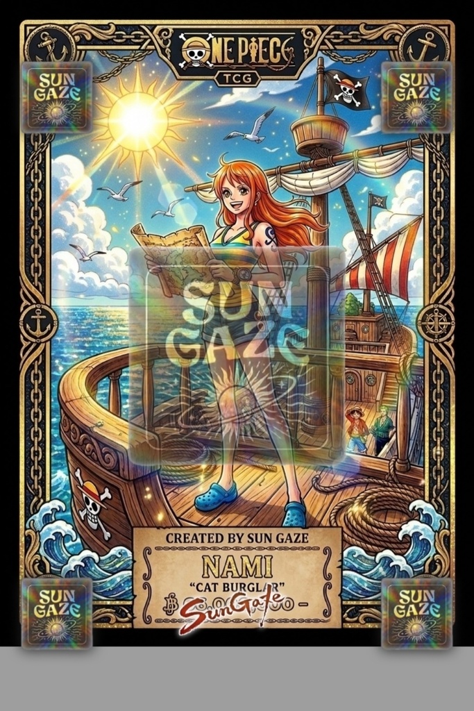 TCG Nami OP Fan Art Design Bundle