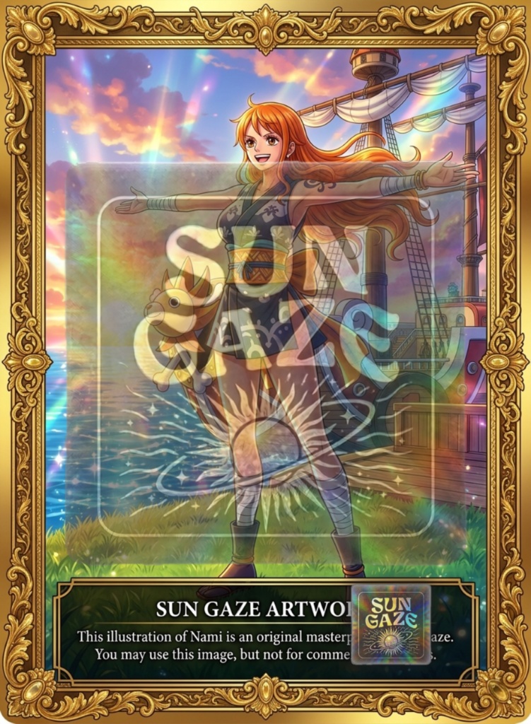 TCG Nami OP Fan Art Design Bundle