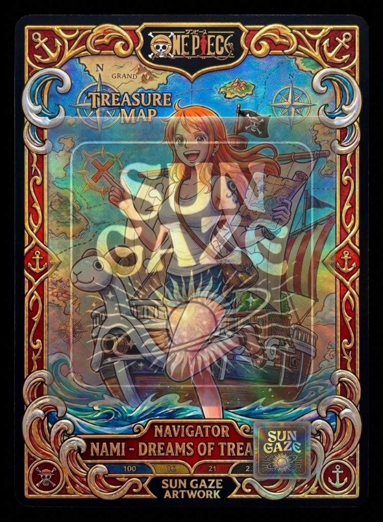 TCG Nami OP Fan Art Design Bundle