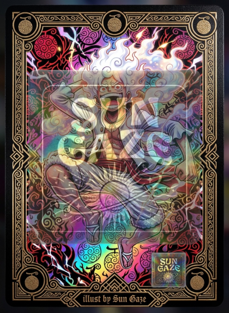 Sun Gaze Luffy Gear-5 Fan Art ONEPIECE