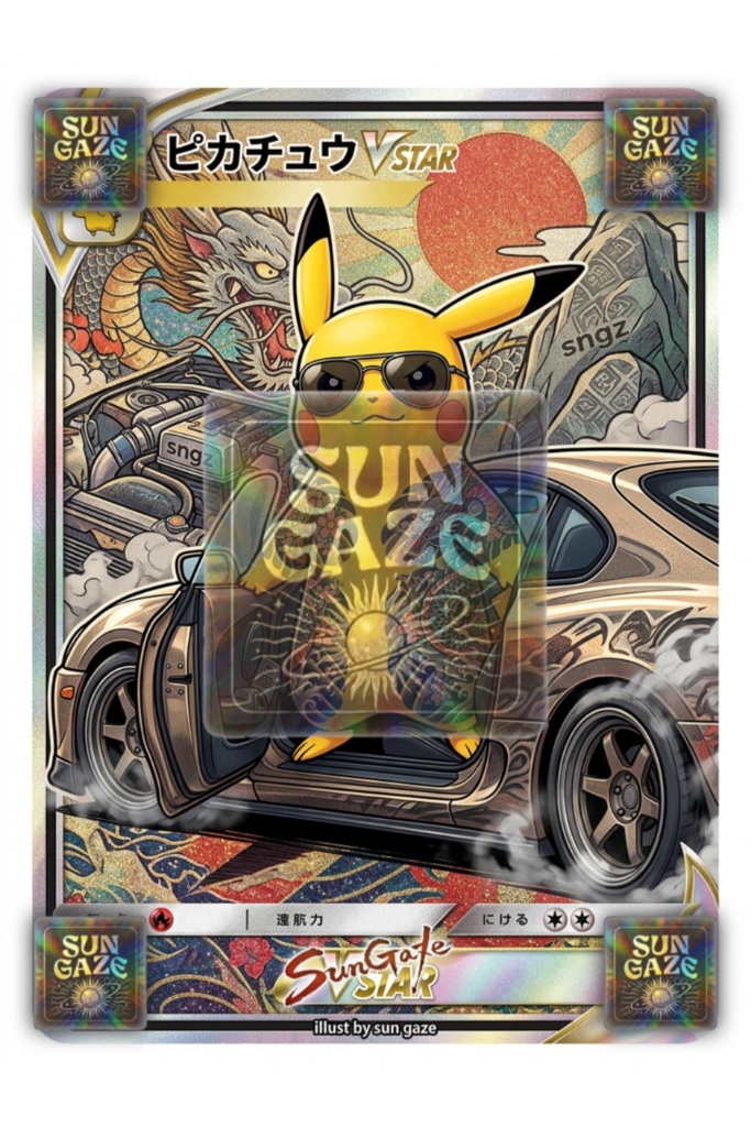 pikachu yakuza car