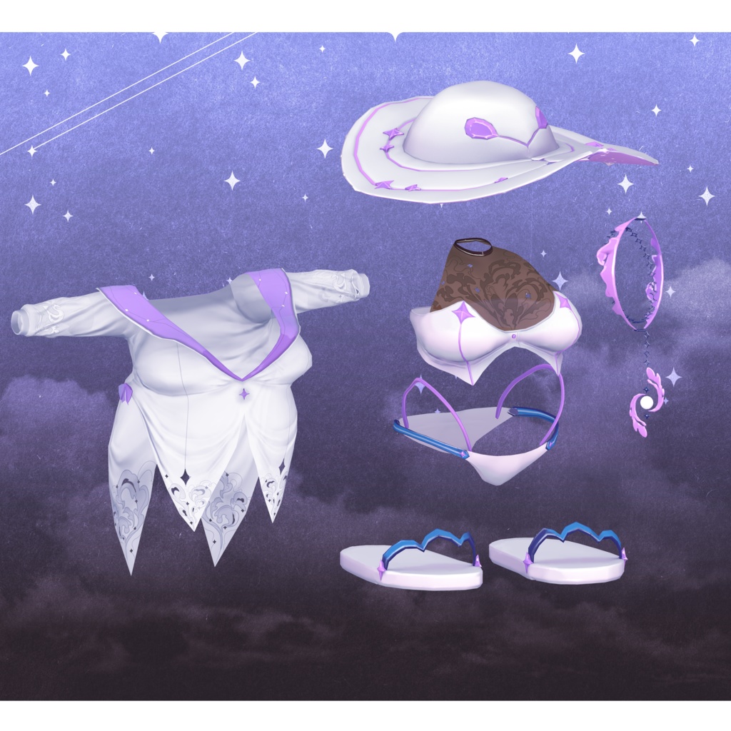 【Mallo 対応衣装】Galaxy bunny