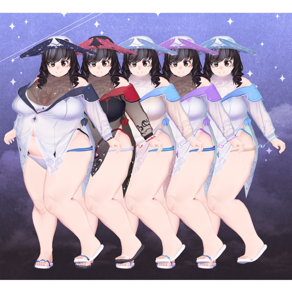 【Mallo 対応衣装】Galaxy bunny