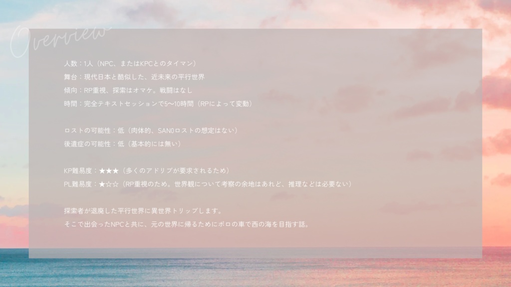 【CoC】『無題』