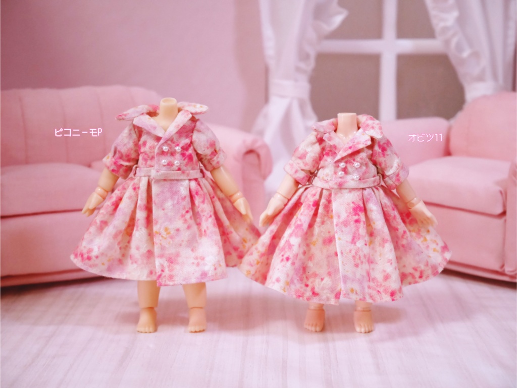 👚【 ピコニーモP & オビツ11 】ドール服 / ワンピース 1