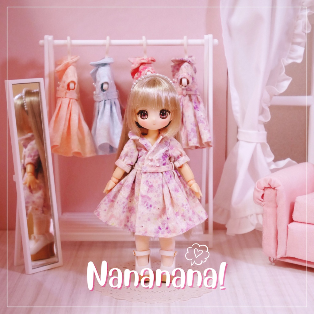 👚【 ピコニーモP & オビツ11 】ドール服 / ワンピース 1