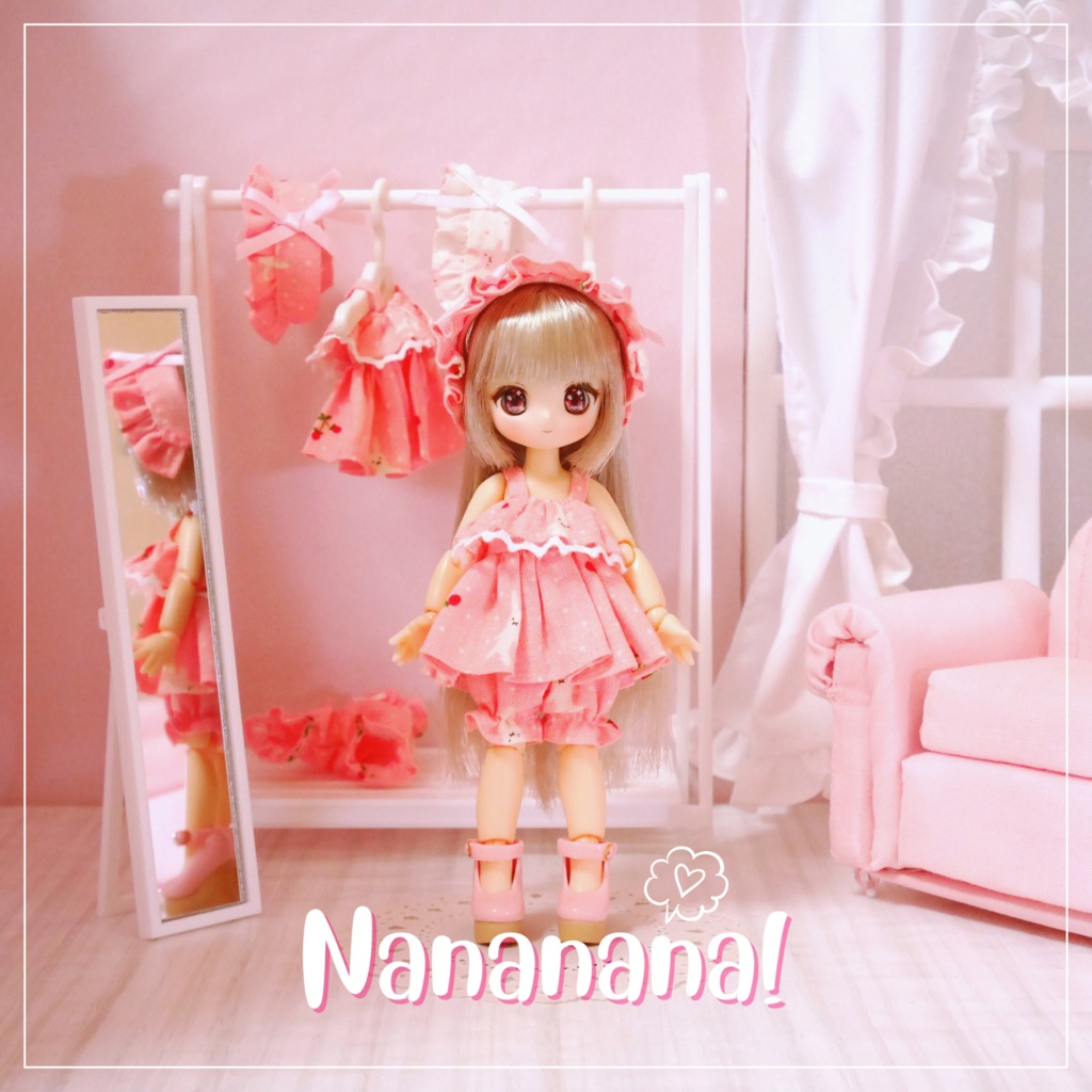 👚【 ピコニーモP & オビツ11 】ドール服 / キャミソールセットアップ