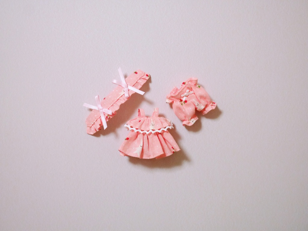 👚【 ピコニーモP & オビツ11 】ドール服 / キャミソールセットアップ