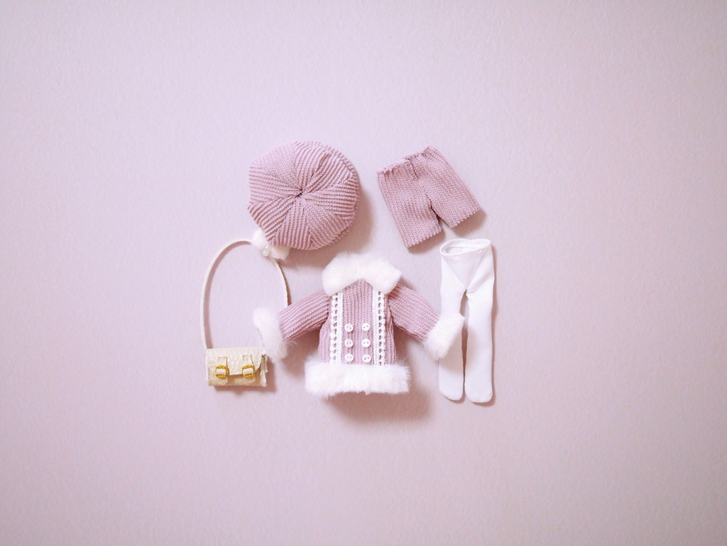 👚【 ピコニーモP & オビツ11 】ドール服 / モコモココートセット