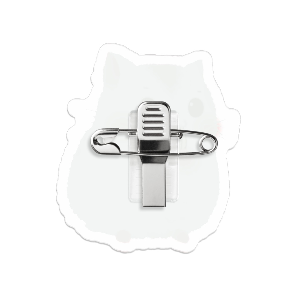 しろはむ。アクリルバッジ1