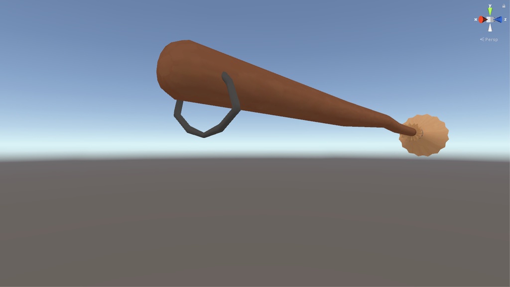 3Dモデル ランタン付きほうき