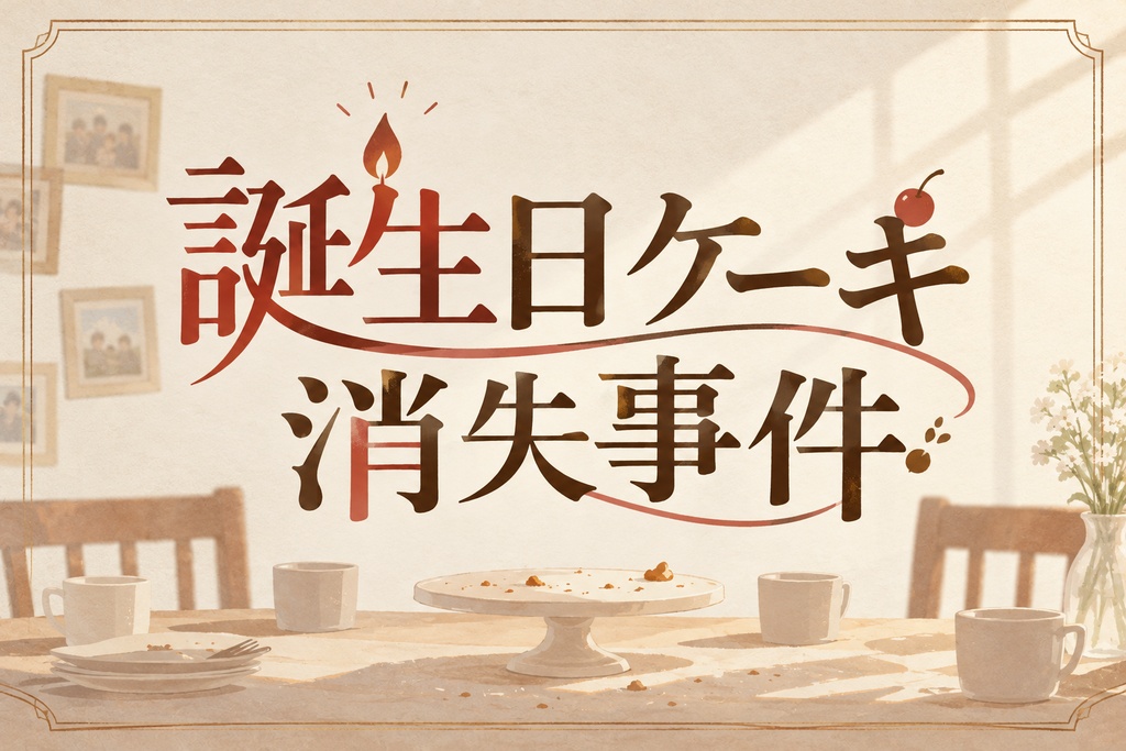 誕生日ケーキ消失事件