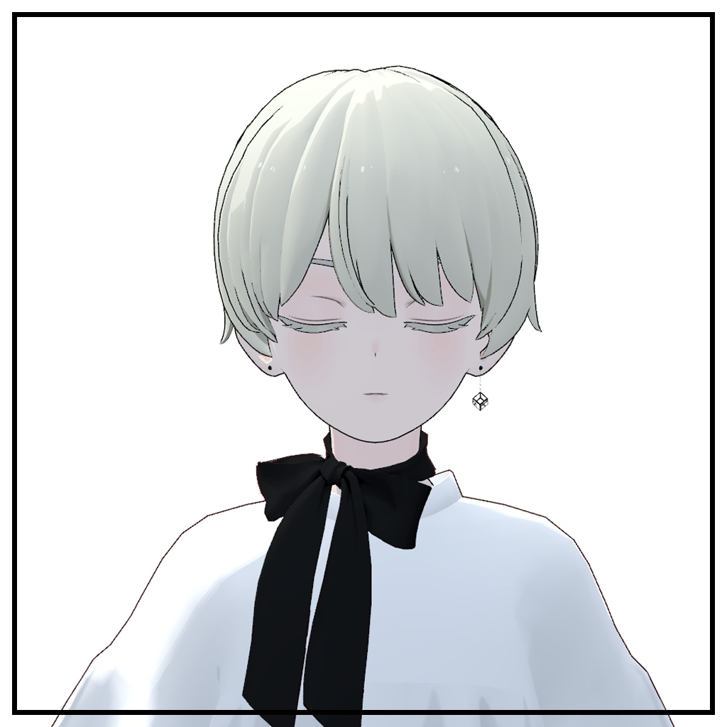 【Grus用】クリスタルキューブイヤリング