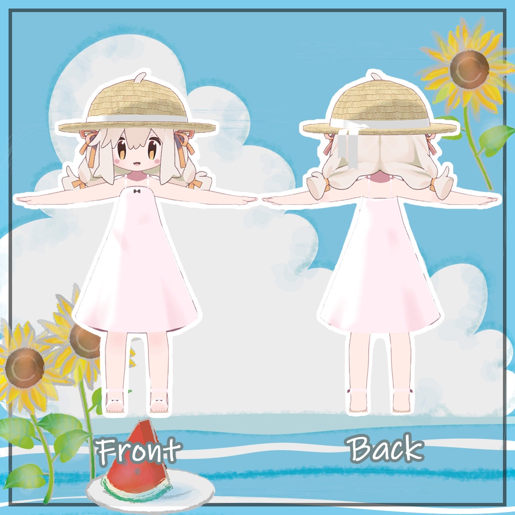 【みなほし-minahoshi-】白ワンピースセット