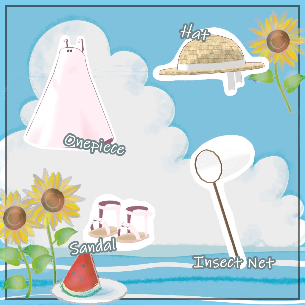 【みなほし-minahoshi-】白ワンピースセット