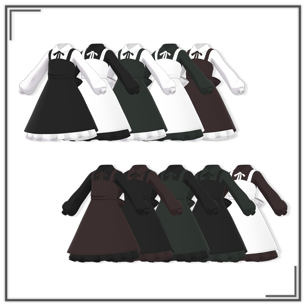 【Cygnet・Grus】Simple Garden Maid Dress