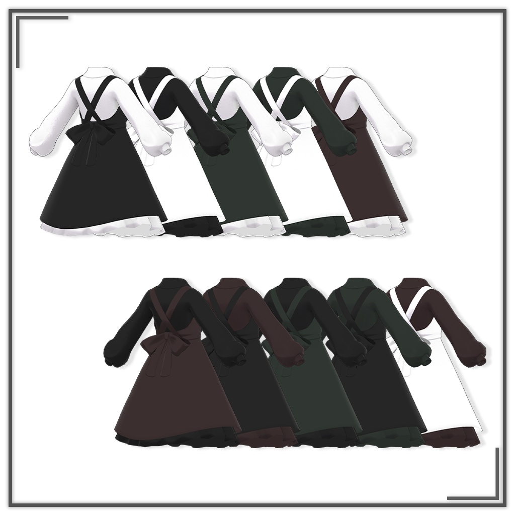 【Cygnet・Grus】Simple Garden Maid Dress