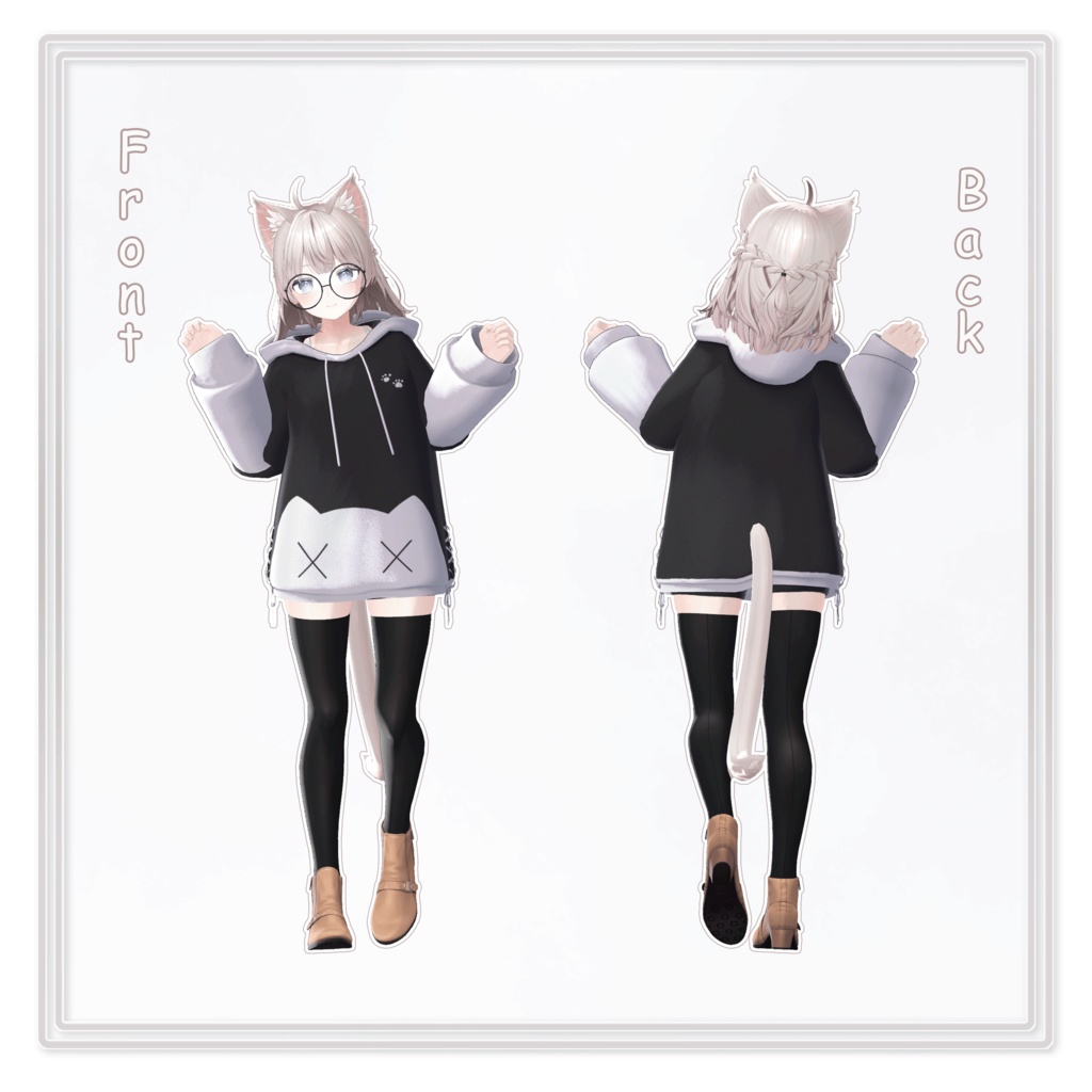 【しなの-Shinano-】Cat Hoodie