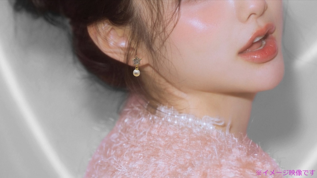 【12/24頒布開始予定】星とパールのピアス/イヤリング