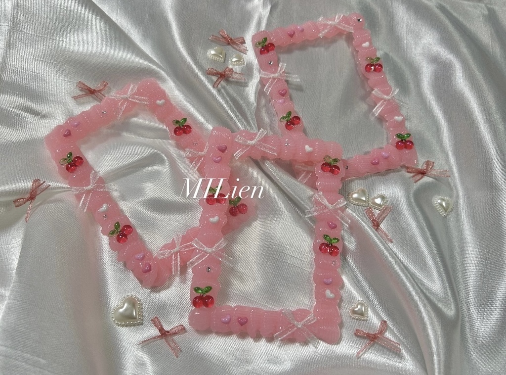🍒🎀🤍🩷デコトレカケース(B8サイズ)