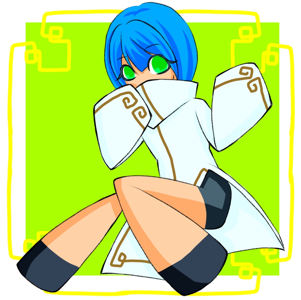 中華服の子供(青✕白)